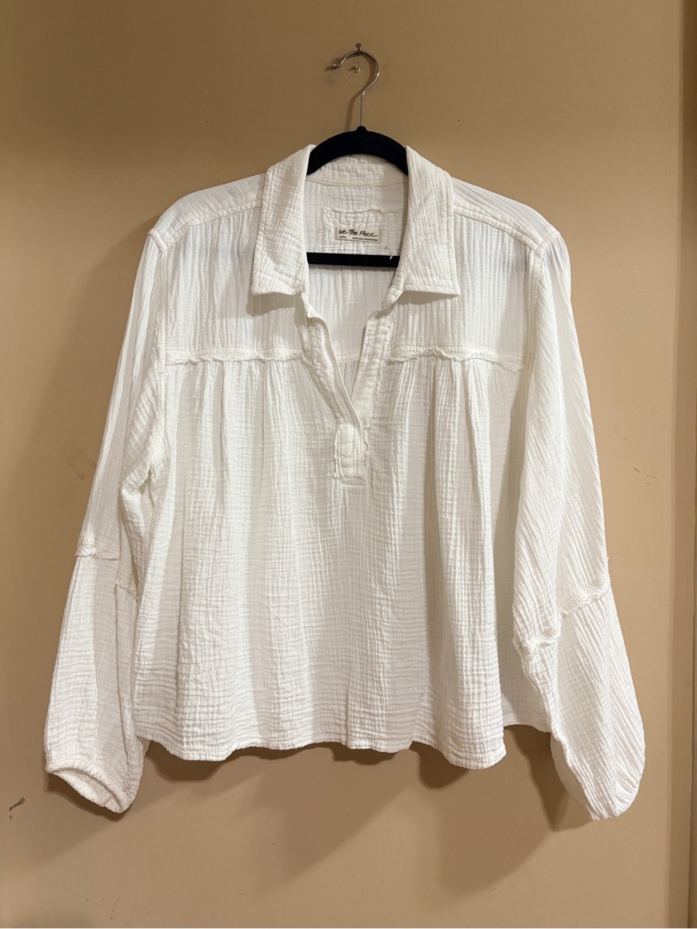 Free People We the Free Yucca Top in Optic White Large